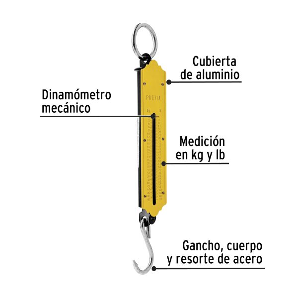 21254 - Báscula capacidad 50 kg romana de resorte, Pretul
