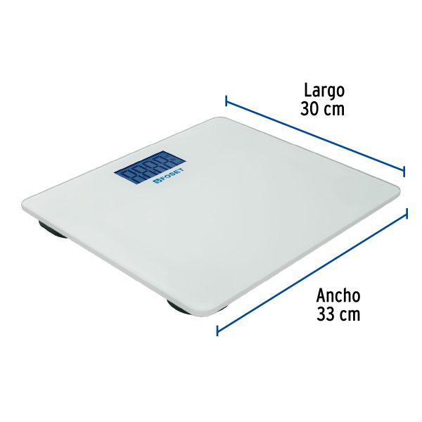 49910 - Báscula digital para baño, hasta 180 kg, Foset