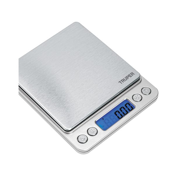 102316 - Báscula electrónica de precisión, de bolsillo, 500 g, Truper