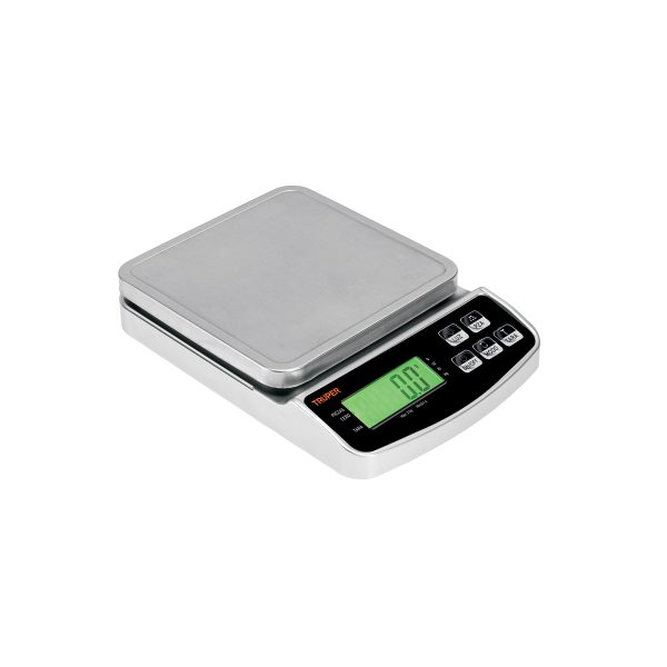102317 - Báscula electrónica de precisión, recargable, 3 kg, Truper