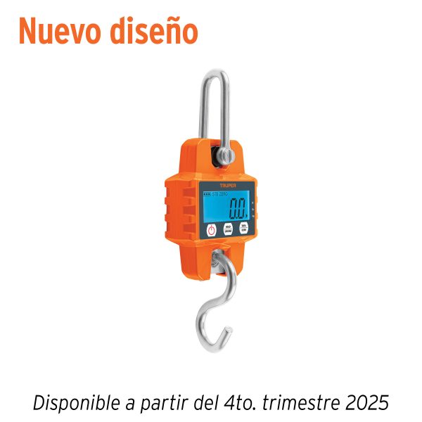 100788 - Báscula electrónica colgante, de pilas, 300 kg, Truper
