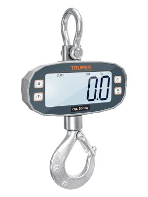 102543 - Báscula electrónica colgante, recargable, 500 kg, Truper