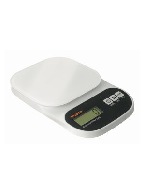 15160 - Báscula digital para cocina, plato de vidrio, 5 kg, Truper