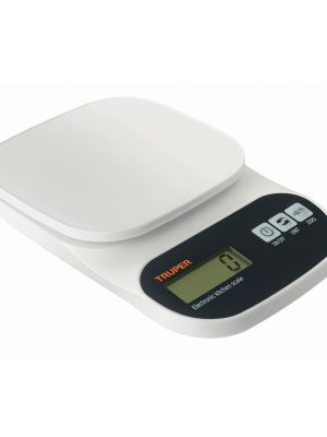 15161 - Báscula digital para cocina, plato de ABS, 5 kg, Truper