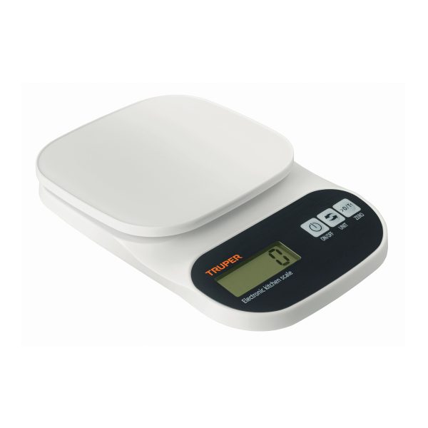 15161 - Báscula digital para cocina, plato de ABS, 5 kg, Truper