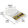 28309 - Báscula digital para cocina, plato de poliprop, 5 kg, Pretul