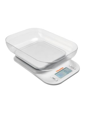 102421 - Báscula digital para cocina, con tazón, 5 kg, Truper