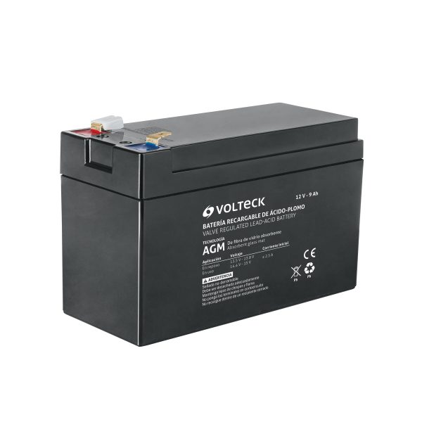 45344 - Batería sellada de ácido-plomo 12 Vcc 9 Ah, VOLTECK