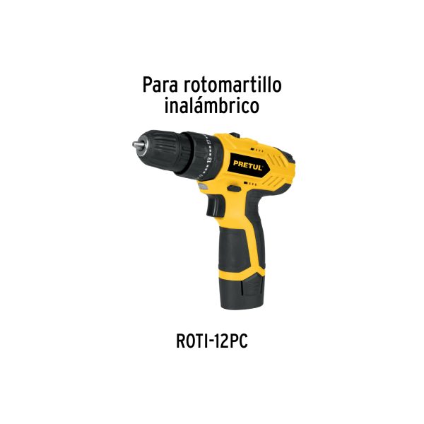 21016 - Batería ion litio, 12V, para rotomartillo ROTI-12PC, PRETUL