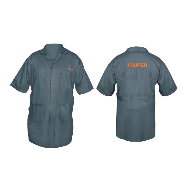 60045 - Bata bordada con logo, talla 44, Truper