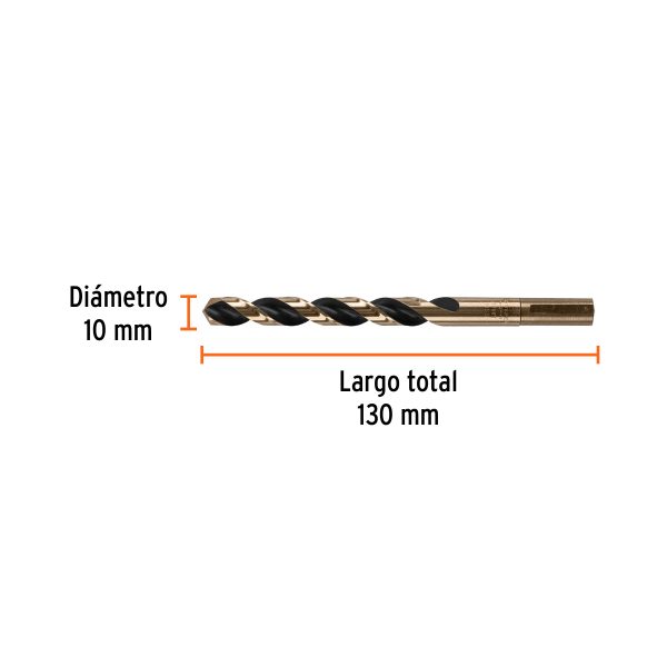14321 - Broca HSS 10.0 mm Trugold para metal, Truper Expert