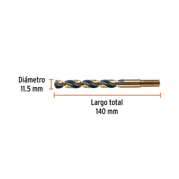 14331 - Broca HSS 11.5 mm Trugold para metal, Truper Expert