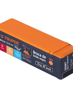 15087 - Broca HSS 13/64' Trublack para metal, Truper
