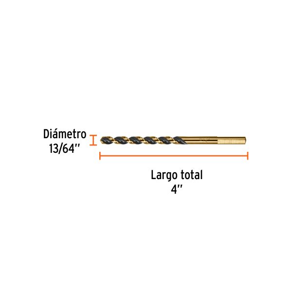 BAV-13-64FC2.jpg 11128 - Broca HSS 13/64' Trugold para metal, Truper Expert