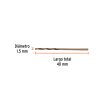 14123 - Broca HSS 1.5 mm Trugold para metal, Truper Expert