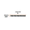 15329 - Broca HSS 21/64' Trublack para metal, Truper