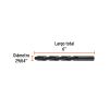 15379 - Broca HSS 29/64' Trublack para metal, Truper