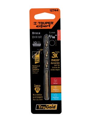 BAV-3-16-B.jpg 12744 - Broca HSS 3/16' Trugold para metal en blíster, Expert