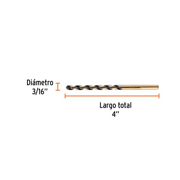 BAV-3-16-BFC2.jpg 12744 - Broca HSS 3/16' Trugold para metal en blíster, Expert