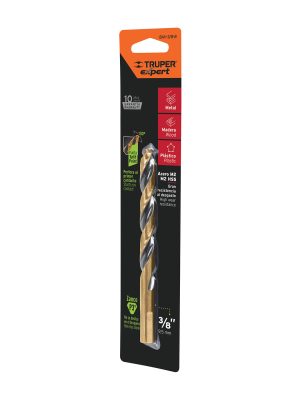 BAV-3-8-B.jpg 12748 - Broca HSS 3/8' Trugold para metal en blíster, Expert