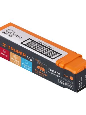 15084 - Broca HSS 5/32' Trublack para metal, Truper