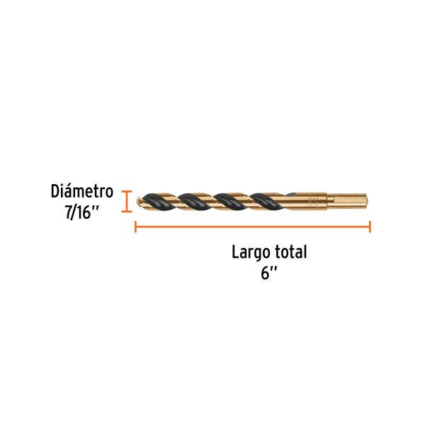 BAV-7-16-BFC2.jpg 12749 - Broca HSS 7/16' Trugold para metal en blíster, Expert