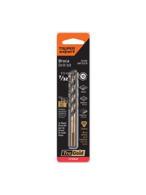 BAV-7-32-B.jpg 12745 - Broca HSS 7/32' Trugold para metal en blíster, Expert