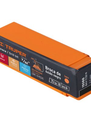 15088 - Broca HSS 7/32' Trublack para metal, Truper