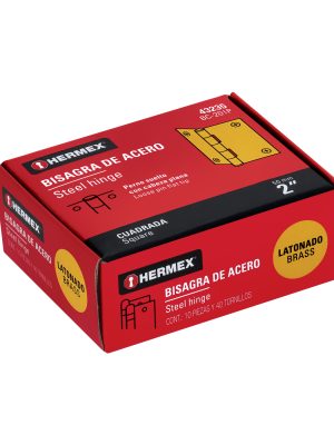 BC-201PE1.jpg 43235 - Bisagra cuadrada 2', latonado, cabeza plana, HERMEX