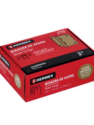 BC-202PE1.jpg 43249 - Bisagra cuadrada 2', latón antiguo, cabeza plana, HERMEX