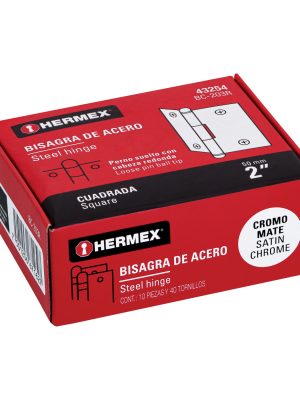 BC-203RE1.jpg 43254 - Bisagra cuadrada 2', satinado, cabeza redonda, HERMEX