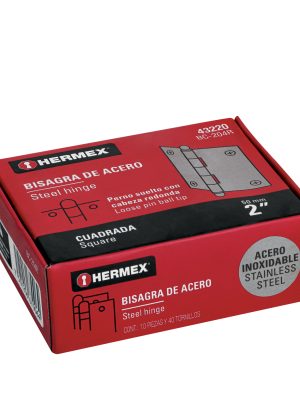 BC-204RE1.jpg 43220 - Bisagra cuadrada 2' acero inox, cabeza redonda, HERMEX