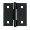 46706 - Bisagra cuadrada 2', negro mate, cabeza plana, HERMEX
