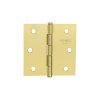 25109 - Bisagra cuadrada 2-1/2',latonado, cabeza plana, HERMEX BASIC