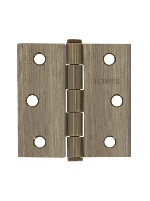 BC-252P.jpg 43250 - Bisagra cuadrada 2-1/2', latón antiguo, cabeza plana, HERMEX