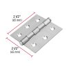 43226 - Bisagra cuadrada 2-1/2' acero inox, cabeza plana, HERMEX
