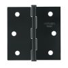 27133 - Bisagra cuadrada 2-1/2', negro mate, cabeza plana, BASIC