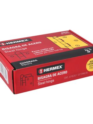 BC-301RE1.jpg 43232 - Bisagra cuadrada 3', latonado, cabeza redonda, HERMEX