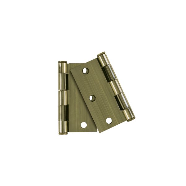 49599 - Bolsa c/2 bisagras cuadradas de 3' acero laton antiguo, plan