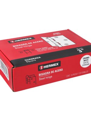 BC-303PE1.jpg 43261 - Bisagra cuadrada 3', satinado, cabeza plana, HERMEX