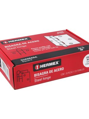BC-303RE1.jpg 43256 - Bisagra cuadrada 3', satinado, cabeza redonda, HERMEX
