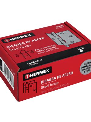 BC-304RE1.jpg 43222 - Bisagra cuadrada 3' acero inox, cabeza redonda, HERMEX