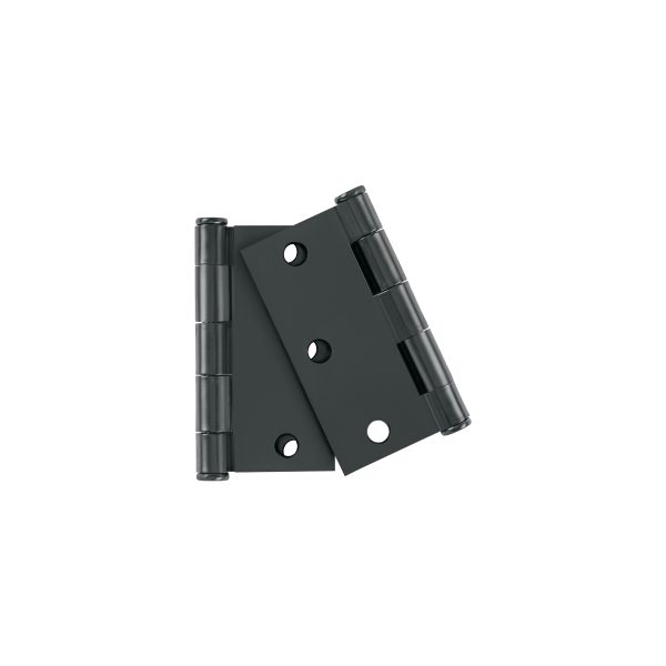 49603 - Bolsa c/2 bisagras cuadradas de 3' acero negro, plana