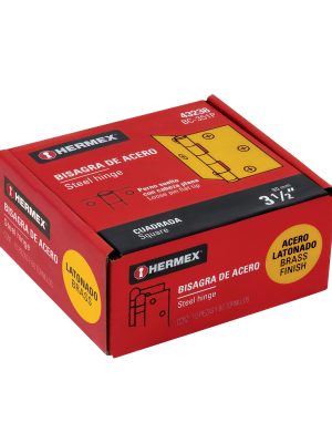 BC-351PE1.jpg 43238 - Bisagra cuadrada 3-1/2', latonado, cabeza plana, HERMEX