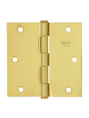 23685 - Bisagra cuadrada 3-1/2',latonado, cabeza plana, HERMEX BASIC