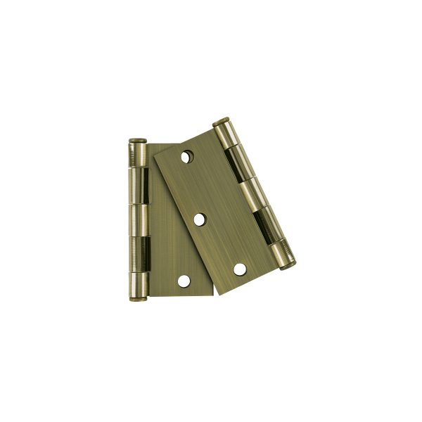 49602 - Bolsa c/2 bisagras cuadrada 3-1/2' acero laton antiguo, plan