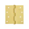 23686 - Bisagra cuadrada, 4',latonado, cabeza plana, HERMEX BASIC