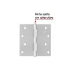 23689 - Bisagra cuadrada 4', satinado, cabeza plana, BASIC