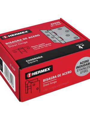 BC-404PE1.jpg 43229 - Bisagra cuadrada 4' acero inox, cabeza plana, HERMEX