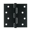 46709 - Bisagra cuadrada 4', negro mate, cabeza plana, HERMEX